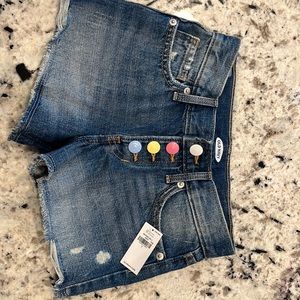 New denim jean shorts